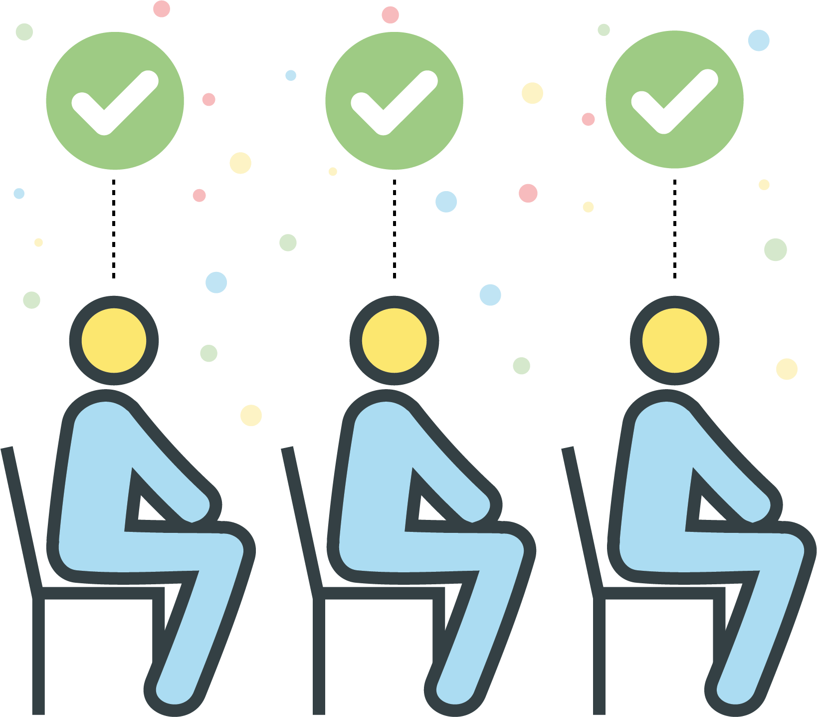 Icon-Grafik verdeutlicht, dass es slideguru Präsentationen schaffen es, die Botschaft effektiv zu vermitteln.